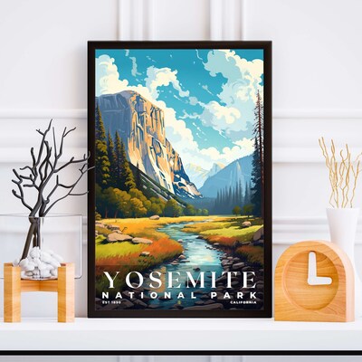 Yosemite National Park Poster, Travel Art, Office Poster, Home Decor | S6 - image5